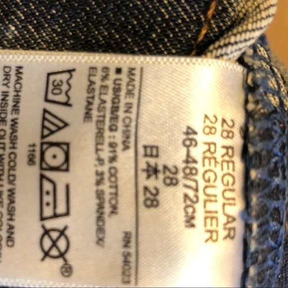 Gap True Skinny Dark Indigo Womens Size 28 Regular - Picture 4 of 6